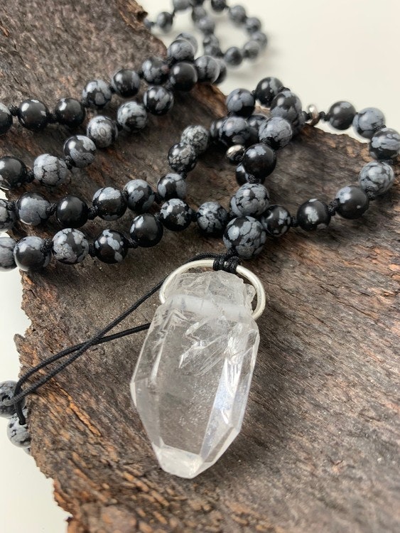 Snöflingeobsidian mala