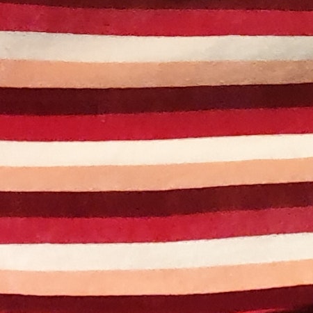 Velour rosaröd rand