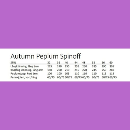 Autumn peplum spinoff