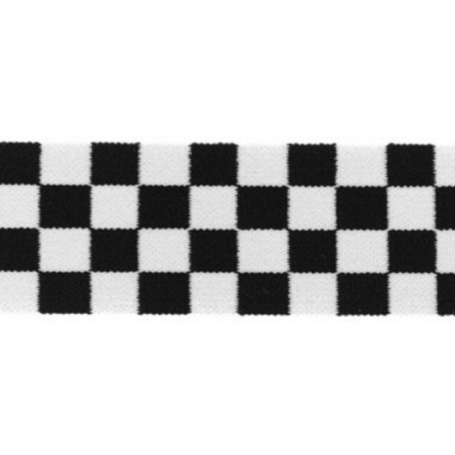 Schackruta svartvit 40 mm