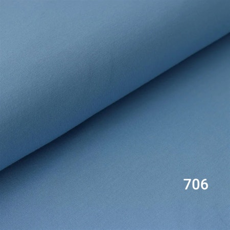 Enfärgad trikå jeansblå 706