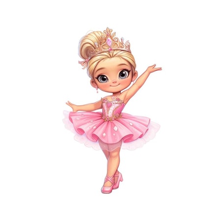 DTF-Transfer Pink Ballerina 1