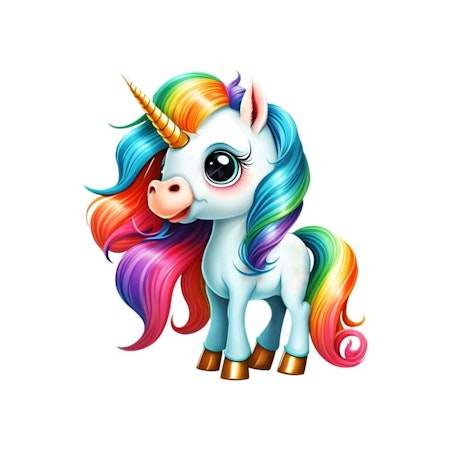 DTF-Transfer Rainbow Unicorn