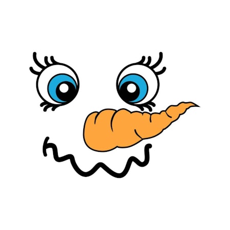 DTF-Transfer Snowman Face