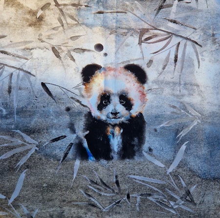 Panel i French Terry Panda