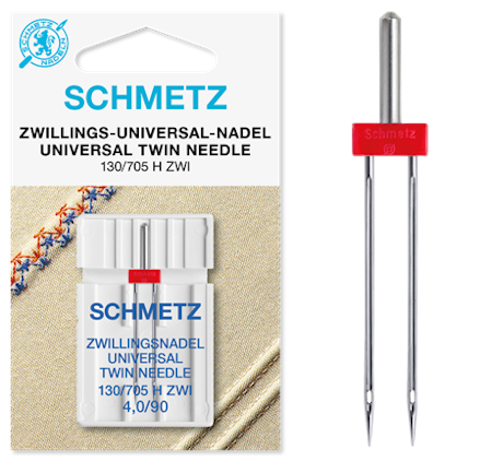 SCHMETZ Tvillingnål universal 130/705 H ZWI 4,0/90
