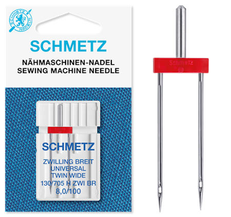 SCHMETZ Tvillingnål universal 130/705 H ZWI 8,0/100