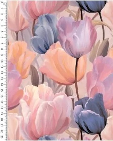 French Terry tulpan rosa