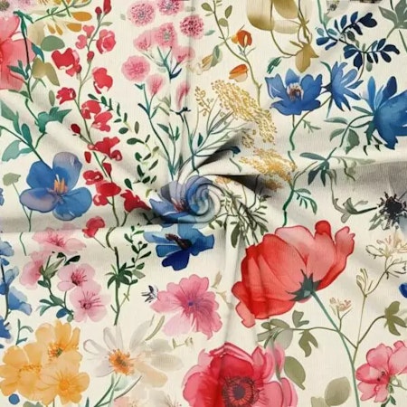Jersey ribb Vårblommor
