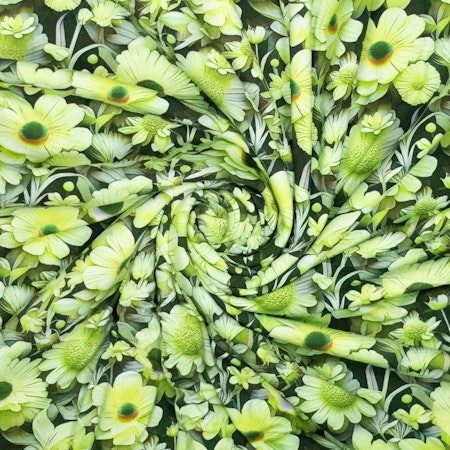 Viskosjersey grönblomma