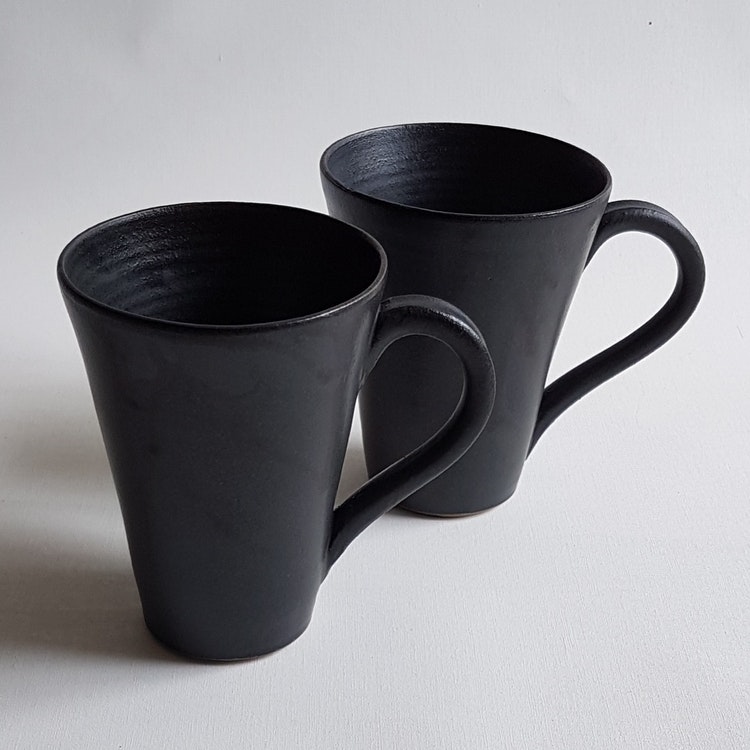 Tekopp / Stor Kaffekopp i Serien Svart Granit