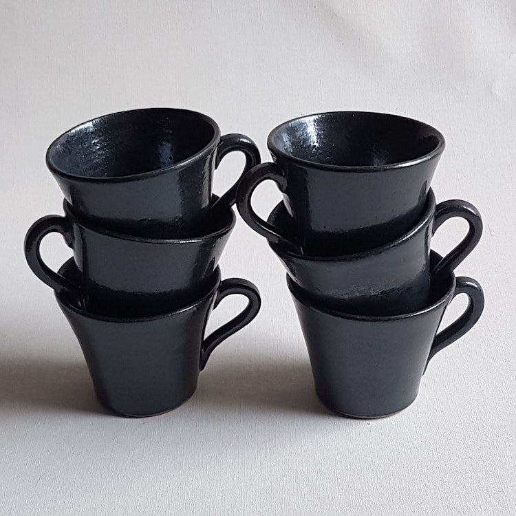Espresso / Glöggkopp i Serien Skiffer / Svart blank