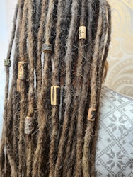 "Barkbit" - Trädekoration till dreads (6mm hål)