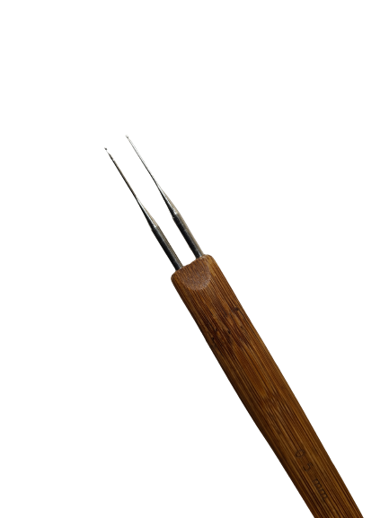 Dubbel Virknål i bambu 0,5mm