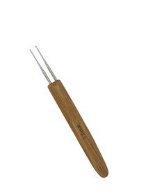 Dubbel Virknål i bambu 0,75mm