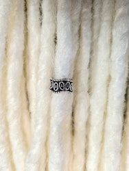 Silverfärgad "Ringar" Large Dreadsmycke