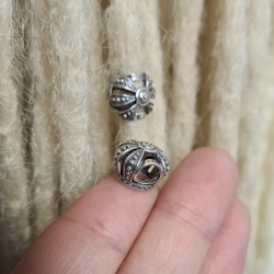 "Krona" - Dreadsmycke i äkta silver 925 (6mm)