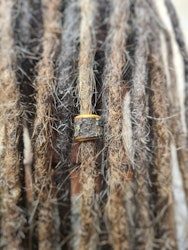 "Trä Pärla" - Trädekoration till dreads (6mm hål)