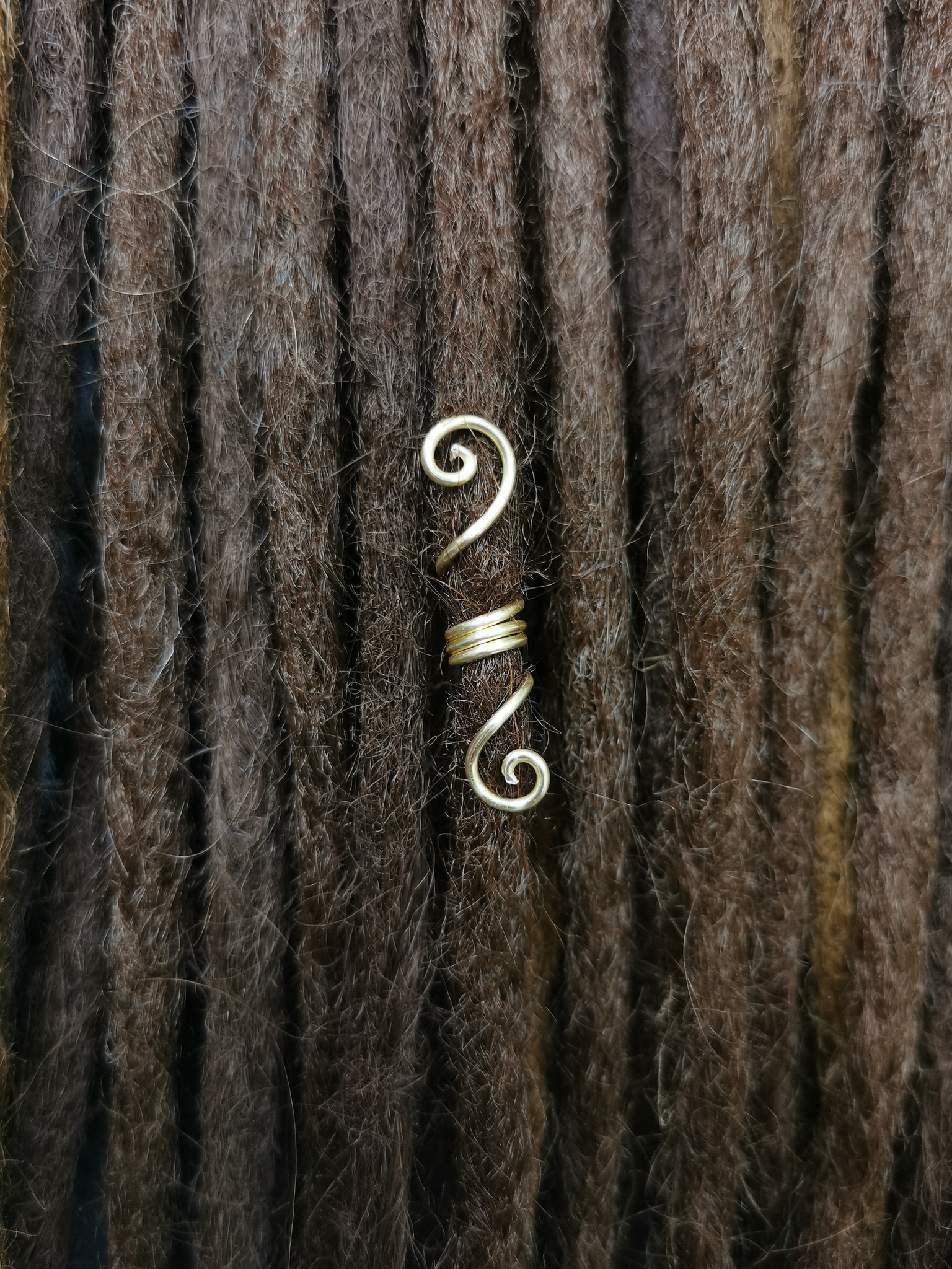 Spiral - Grov snurra (Guld 0,5 cm)
