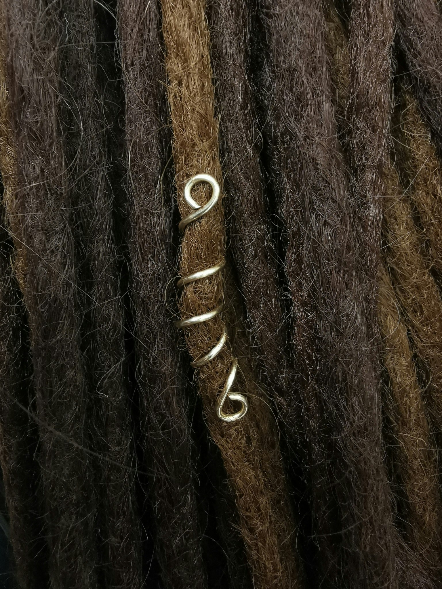 Spiral - Grov snurra (Guld 0,7 cm)