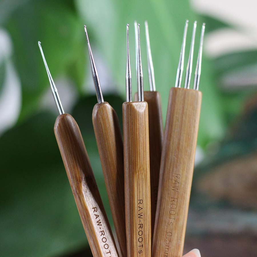 Dubbel Virknål i bambu 0,5mm