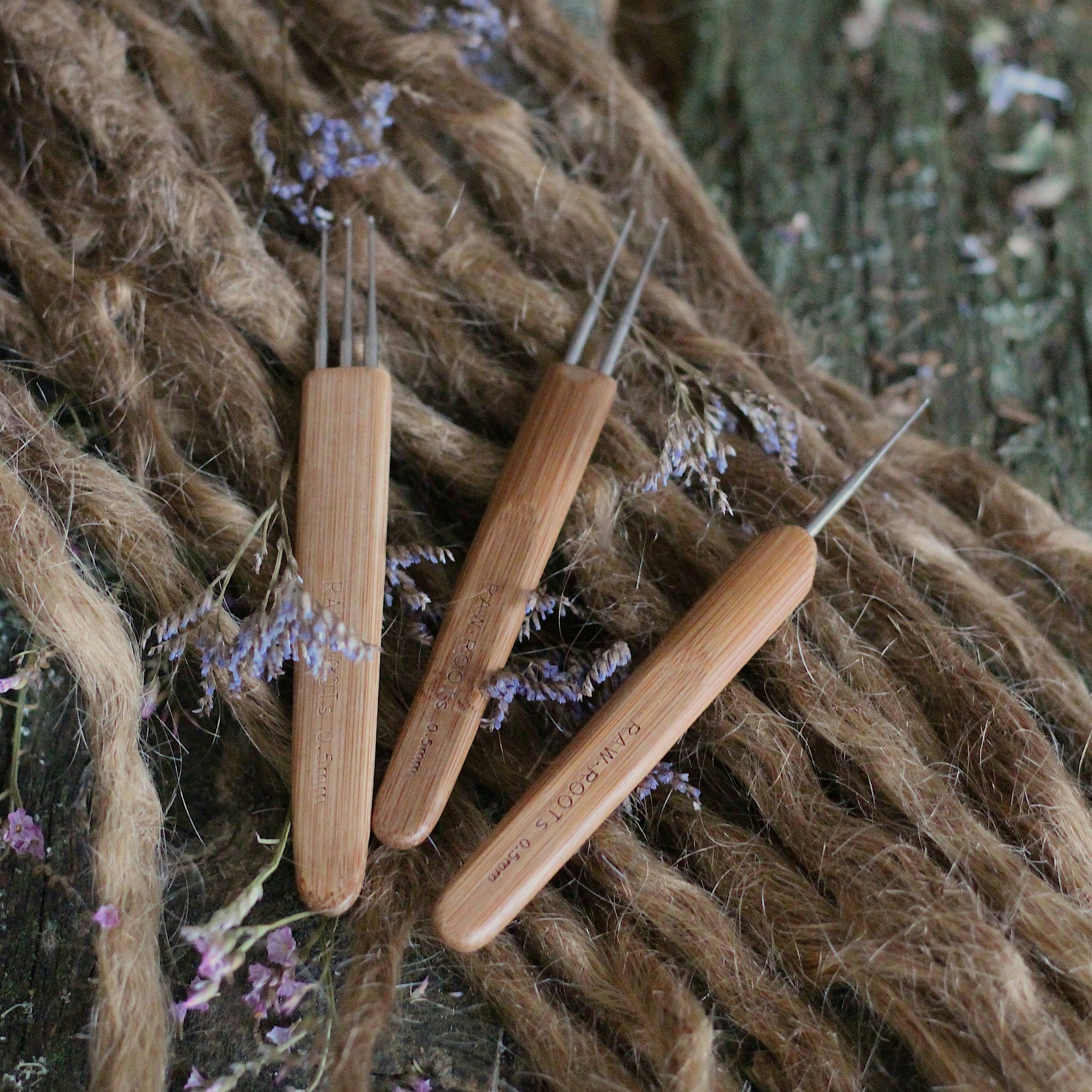 Trippel Virknål i bambu 0,5mm