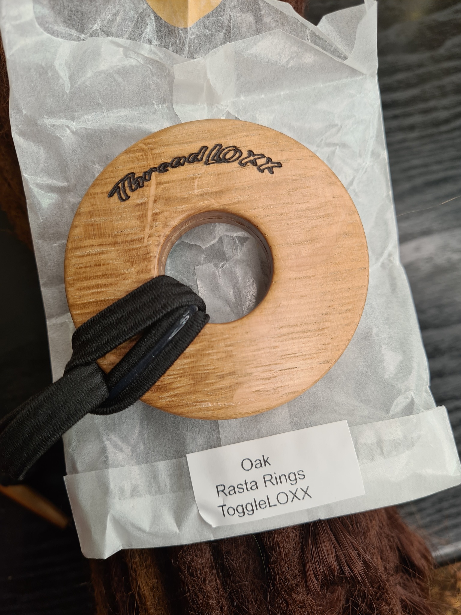 ToggleLOXX - Hårband "Oak Rasta Rings"