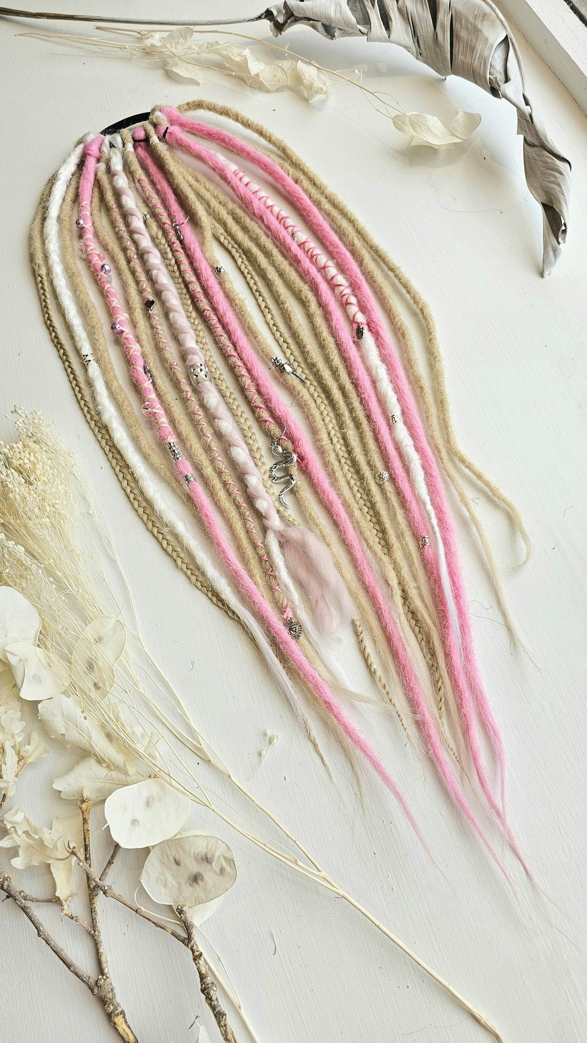 "Rosa Himmel" Dreads Ponytail Extensions