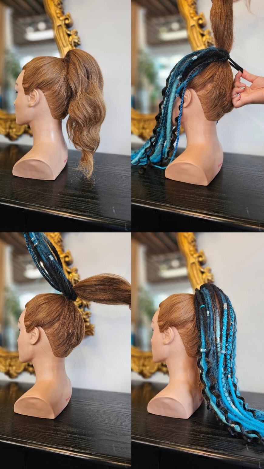 "Havsnymf" Dreads Ponytail Extensions