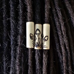 "Trio Svampar" - Lång Ljus Bambu (7 mm hål) Medium