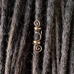 Spiral - Asymetrisk Dreadsmycke (Koppar 0,85 cm)
