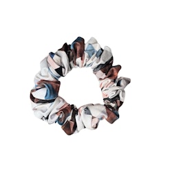 "Blå Trianglar" XL Scrunchie Dreadsnodd
