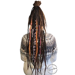 "Apelsin" Accent Set Dread Ponytail Extension