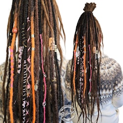 "Apelsin" Accent Set Dread Ponytail Extension