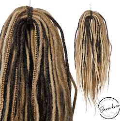 Mörkblond Ljusbrun Mix DE Syntetdreads 60cm (38st)