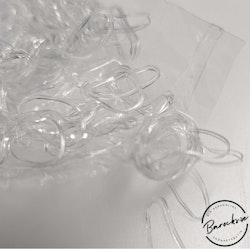 Dreadlab - Transparent Mini Hårsnoddar i gummi 200 st (för dreads & flätor)