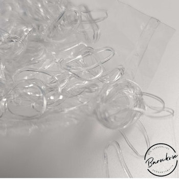 Dreadlab - Transparent Mini Hårsnoddar i gummi 200 st (för dreads & flätor)