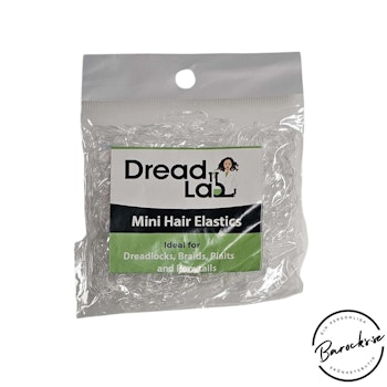 Dreadlab - Transparent Mini Hårsnoddar i gummi 200 st (för dreads & flätor)
