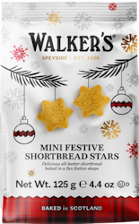 Walkers mini festive stars shortbread