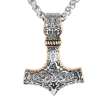 Necklace Thor 4mm Silver/Gold