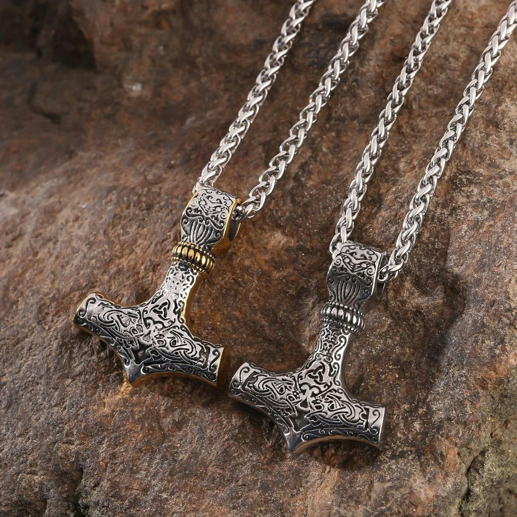 Halskæde Thor 4mm Silver/Gold