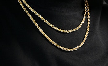 2 st Halsband Cordell 50 och 60cm Guld
