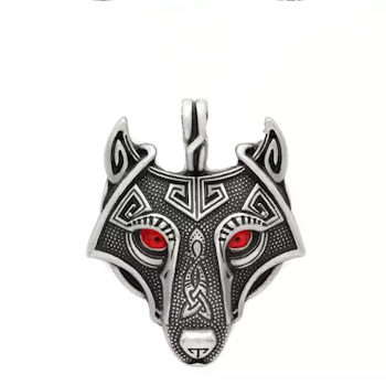 Wolf Freke Necklace (More eye colors)