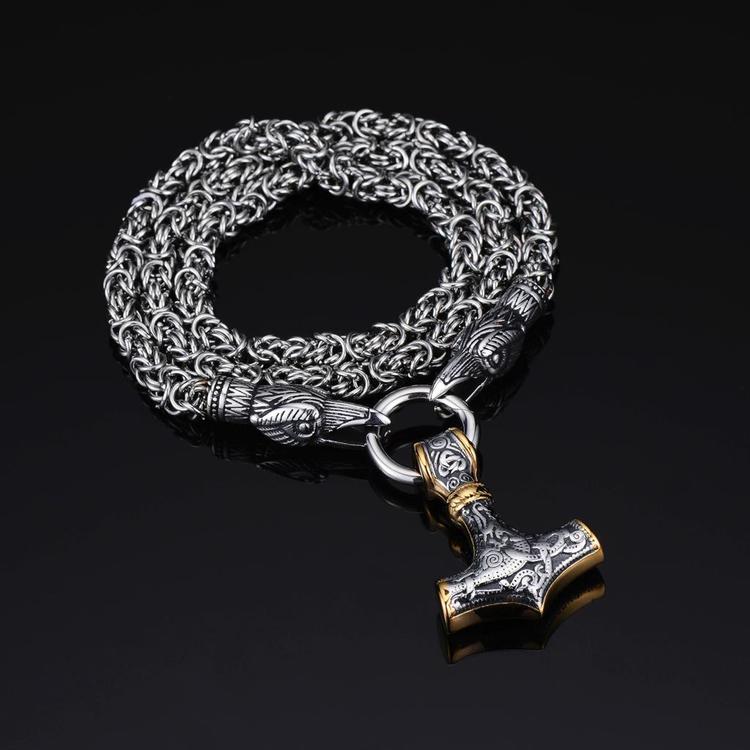 Halsband Hugin silver/gold