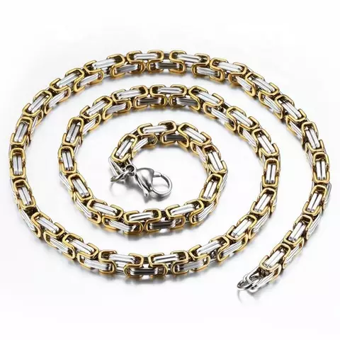 Paket Golden Wolf Halsband och Armband