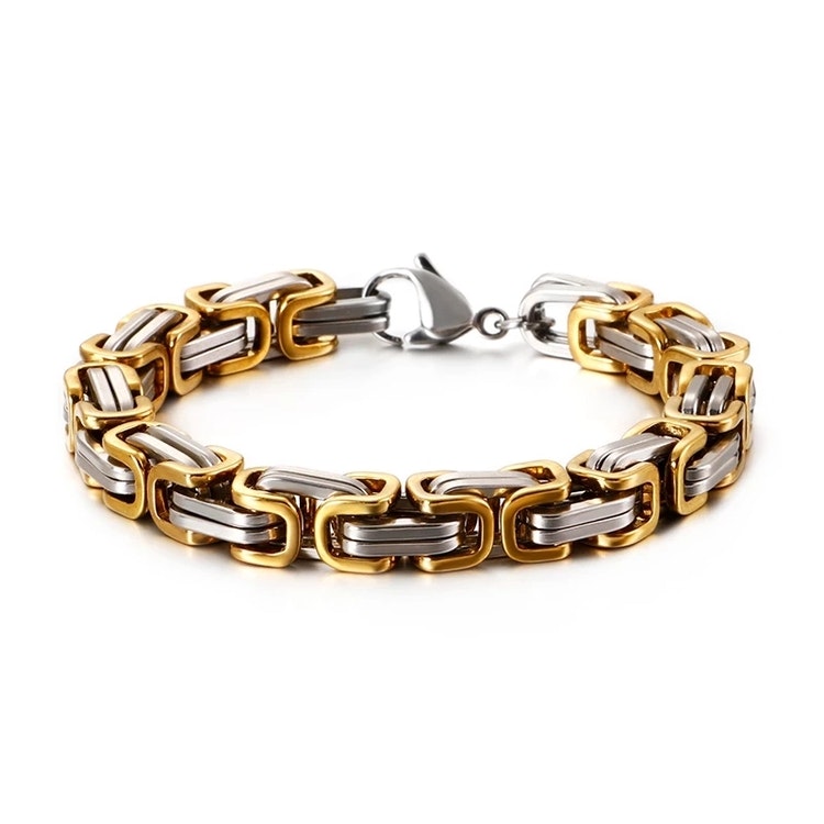 Paket Golden Wolf Halsband och Armband