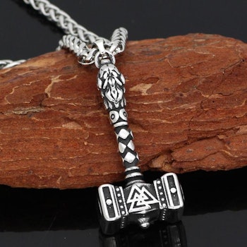 Halsband Hammer Valknut