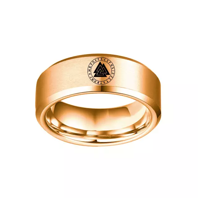 Ring Valknut Futhark (flere farver)