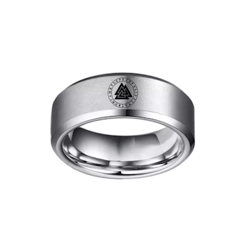 Ring Valknut Futhark (Flera färger)