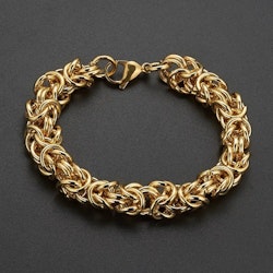 Package Pure Golden Kungslänk Necklace and Bracelet